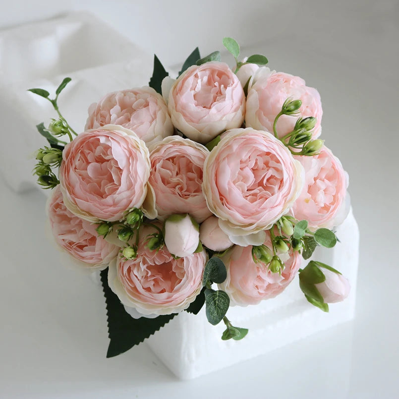 1 Bundle Silk Peony Bouquet