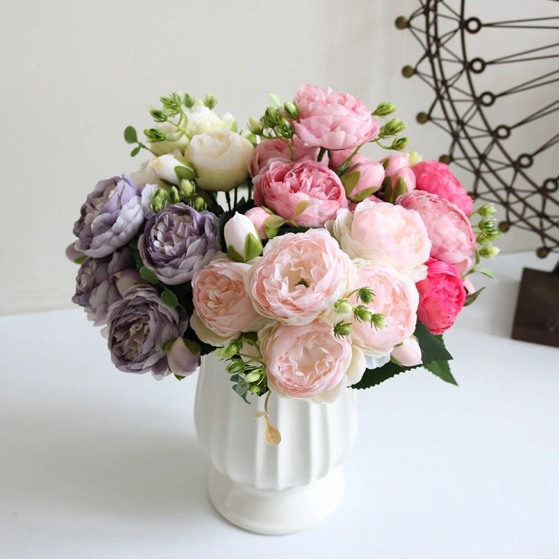 1 Bundle Silk Peony Bouquet