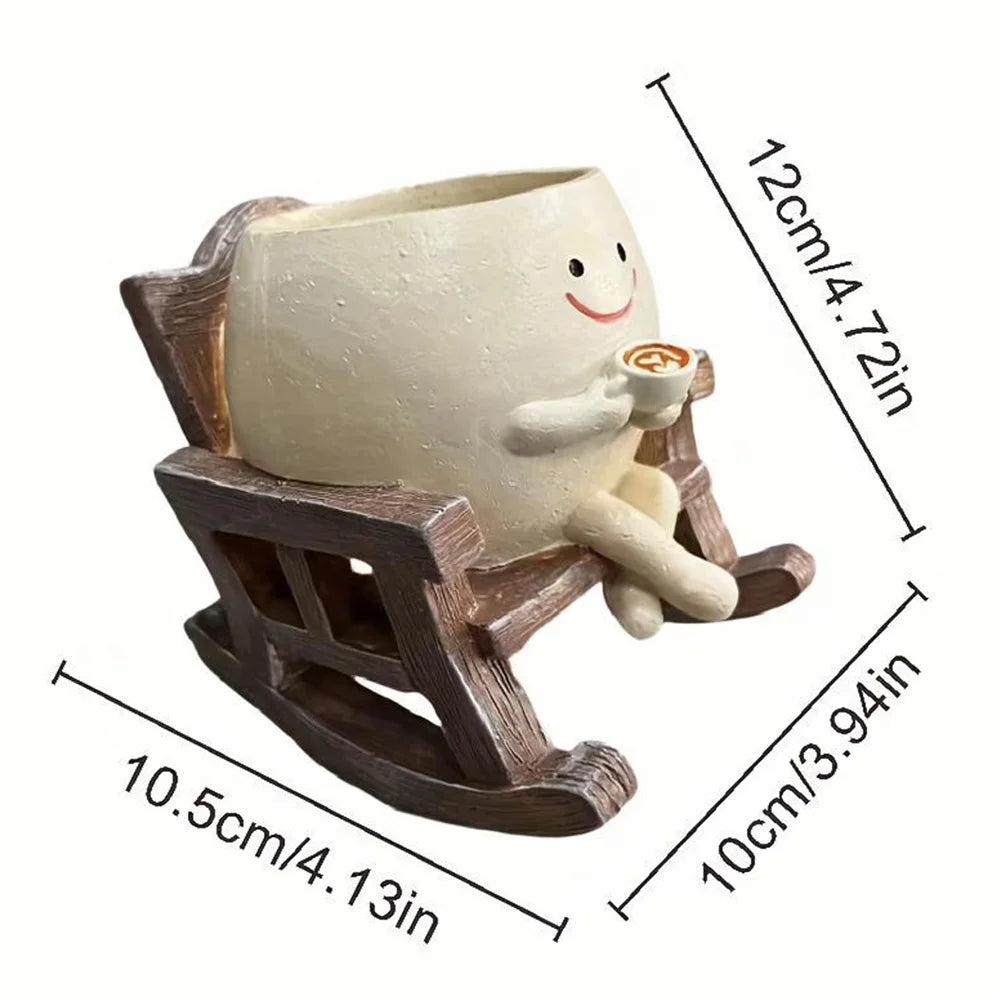Rocking egg pot