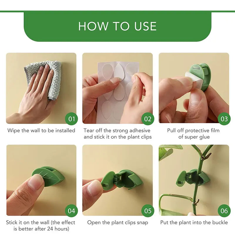 10-200pcs Leaf Clip Plant Support