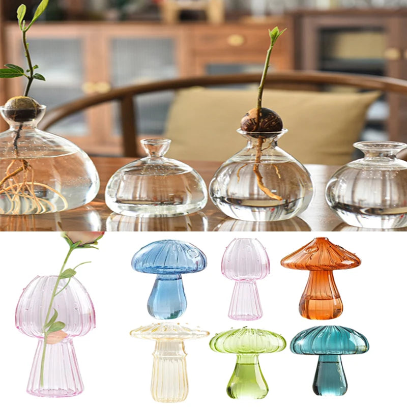 Glass propagation vases