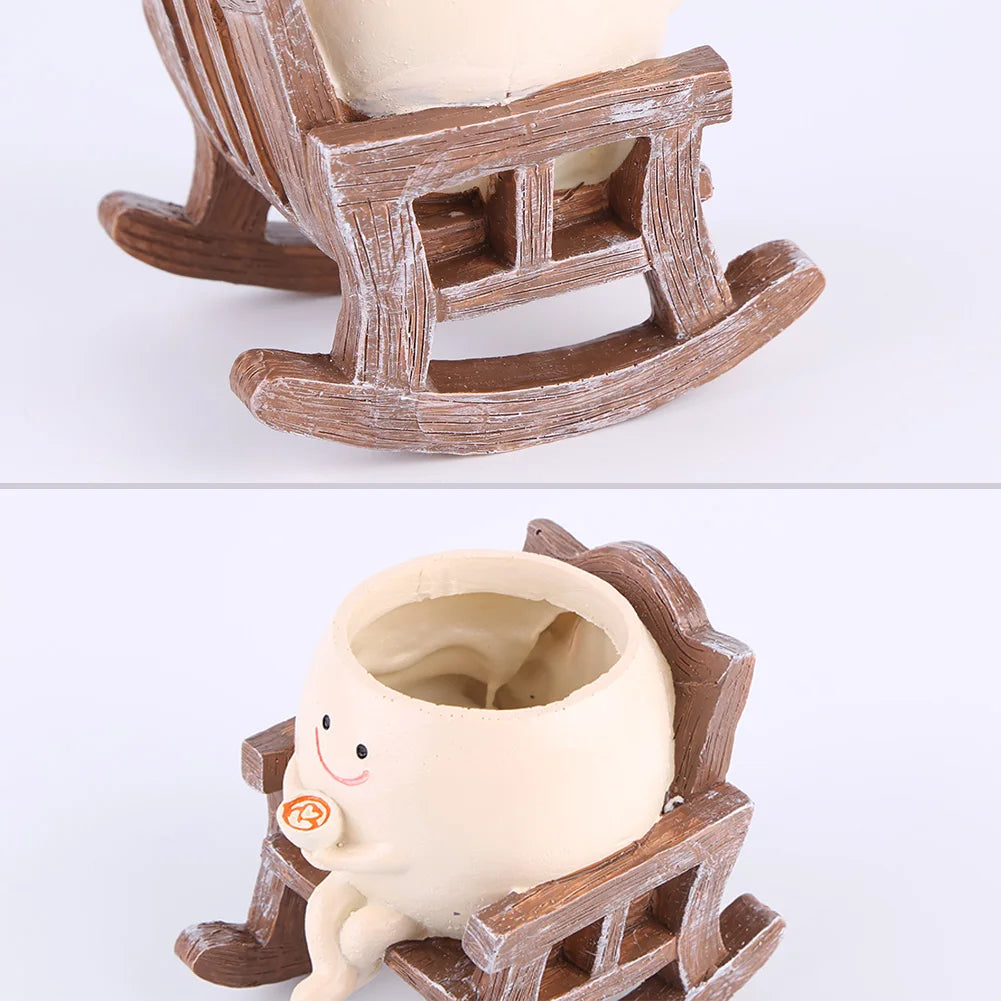 Rocking egg pot